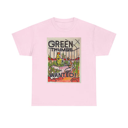 Martian Green Thumbs Unisex Heavy Cotton Tee