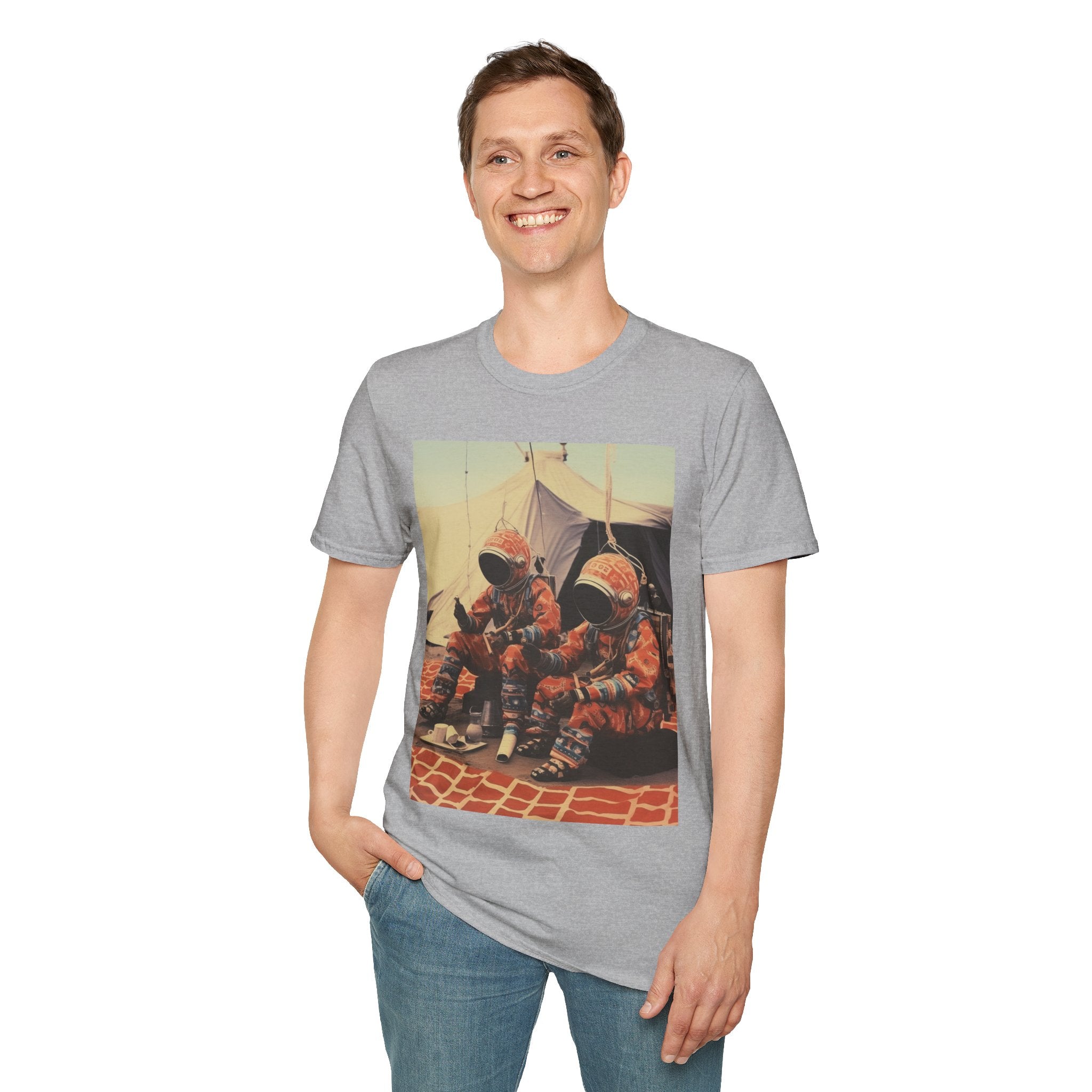 Martian African Print Unisex Softstyle T-Shirt