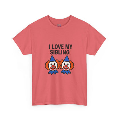 Funny Clown Sibling Love Unisex Cotton Tee
