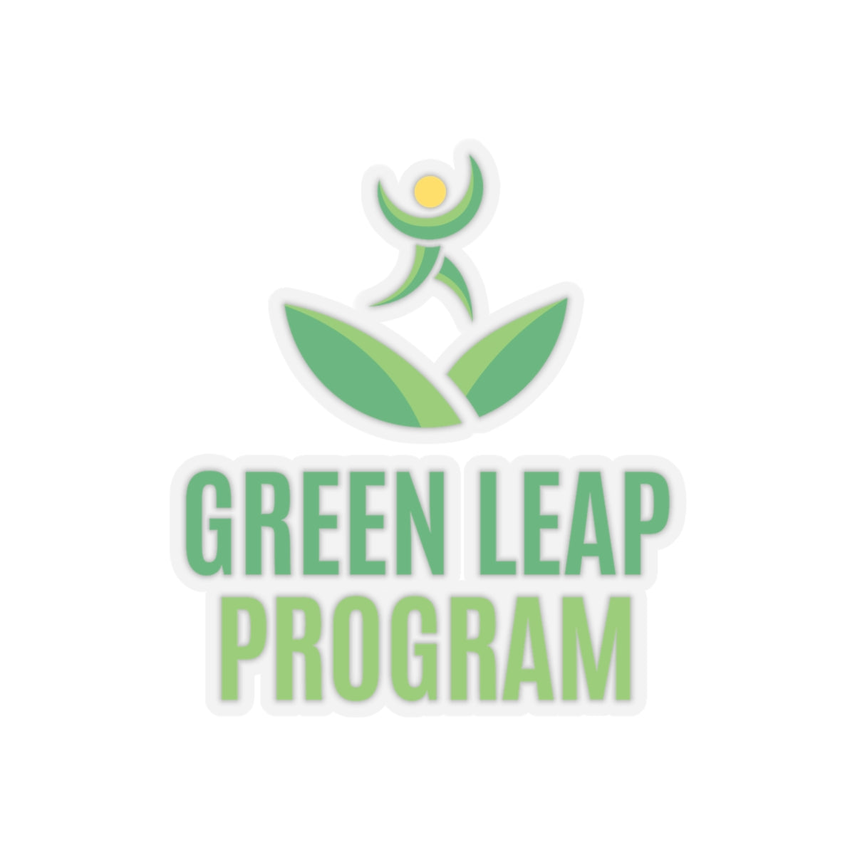 Green Leap Kiss-Cut Stickers