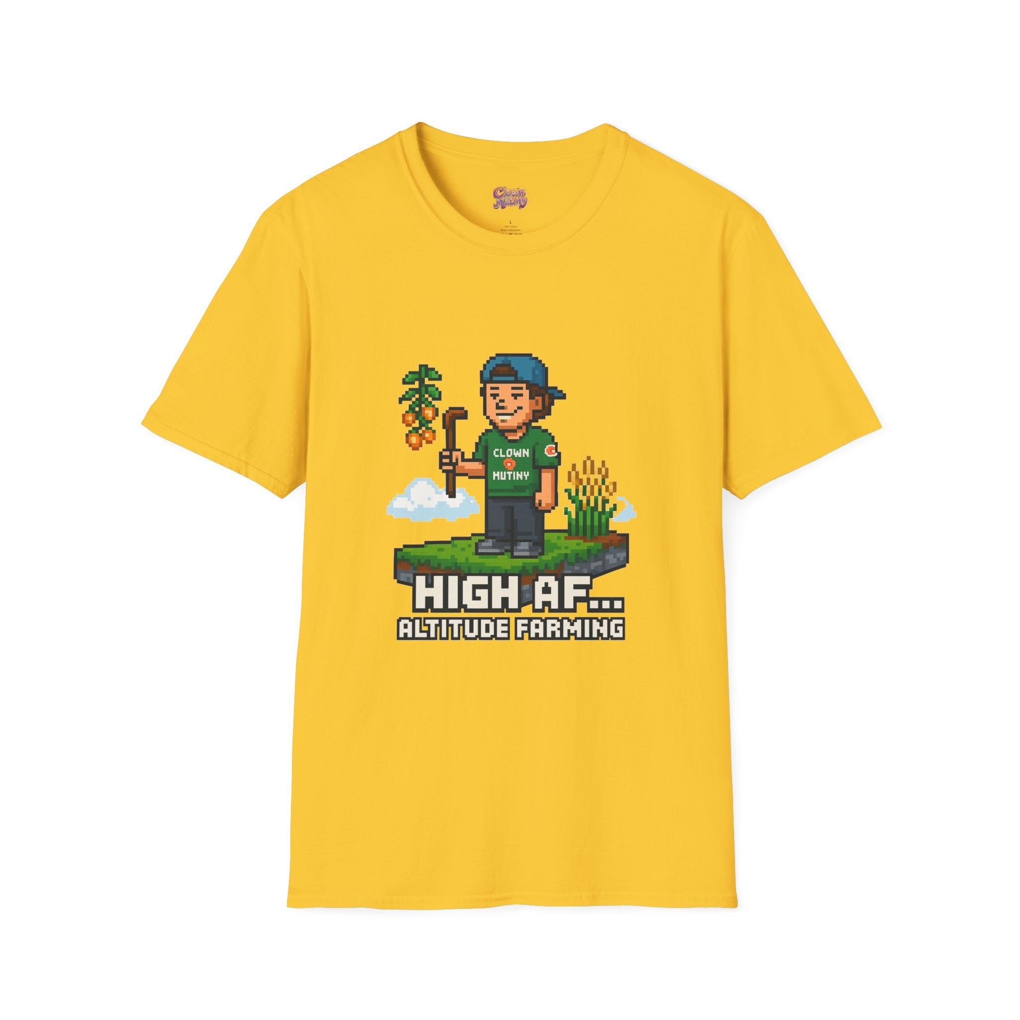 Altitude Farming Graphic T-Shirt, Fun Unisex Tee for Gamers, Perfect Gift for Farmers, Birthday, or Casual Wear