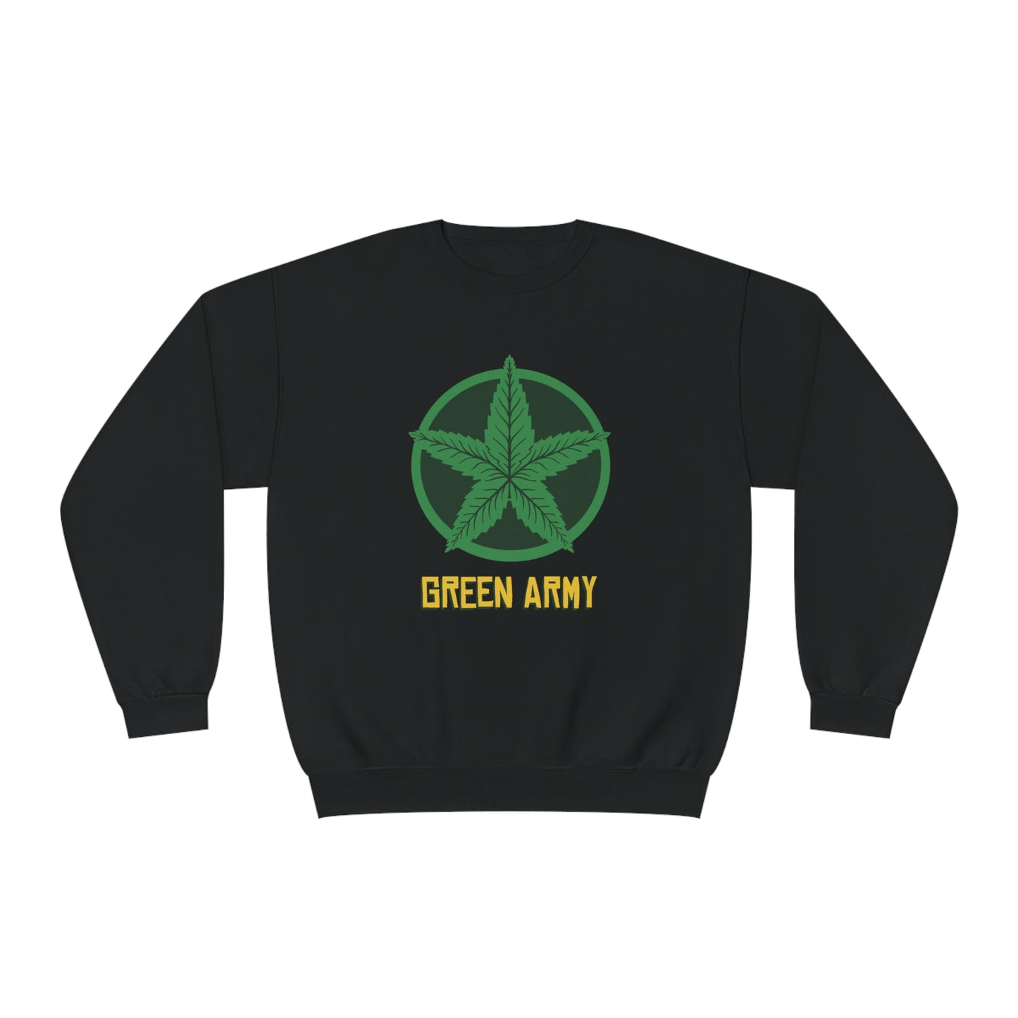 Green Army Star Logo Unisex NuBlend Crewneck Sweatshirt