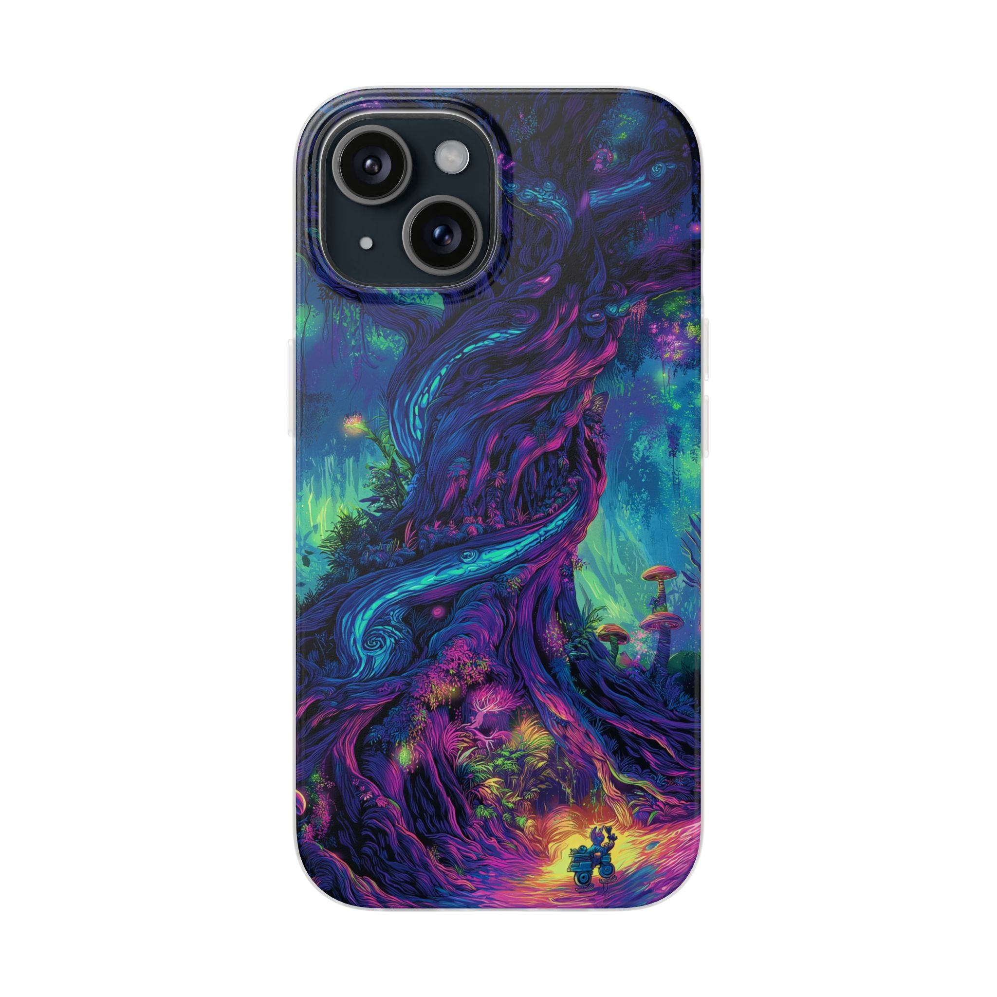 Psychedelic Tree Vibrant Fantasy Flexi Case - Enchanted Forest Design