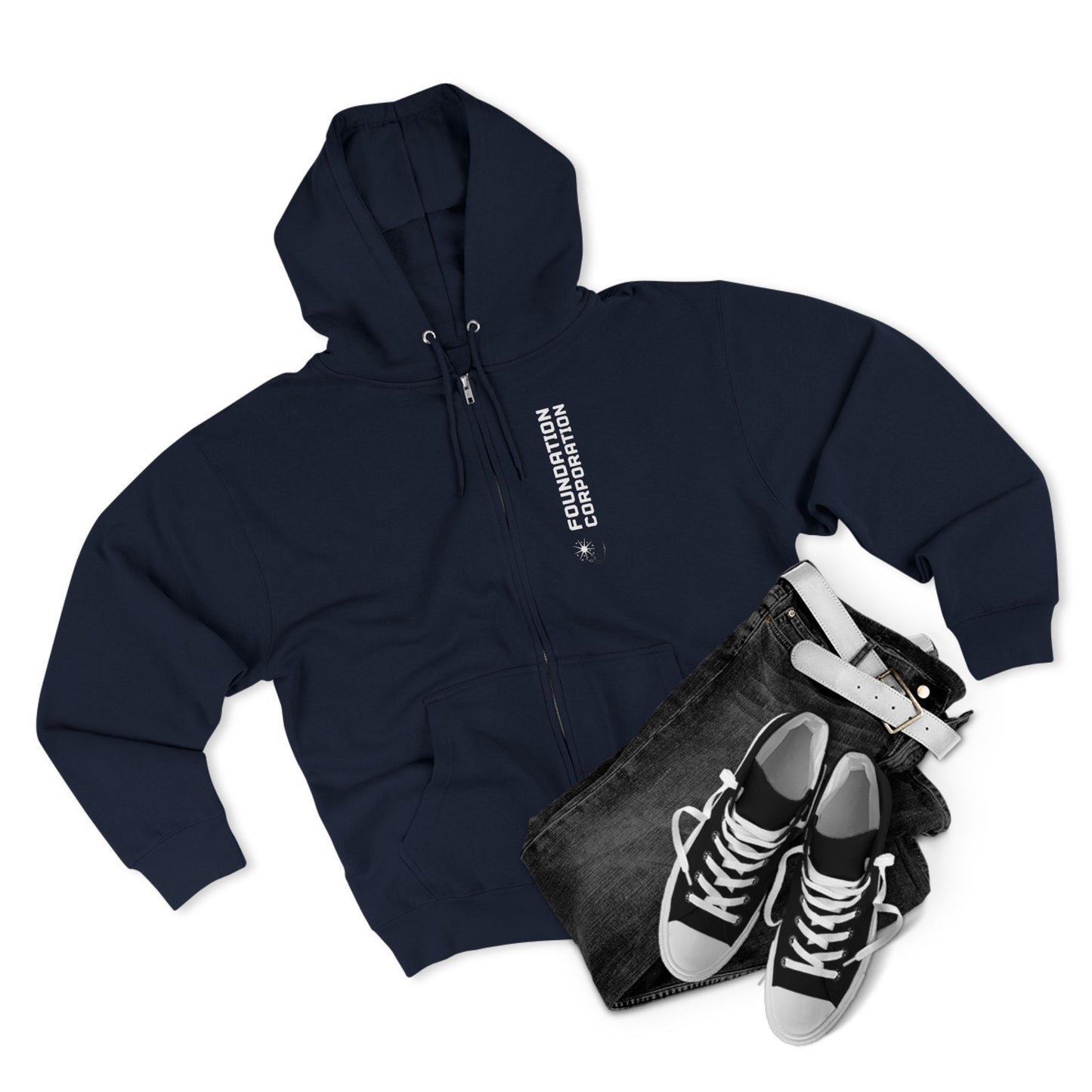 FC Màaz African Zip Hoodie — Vintage Astronauts Graphic Zip-Up Hoodie