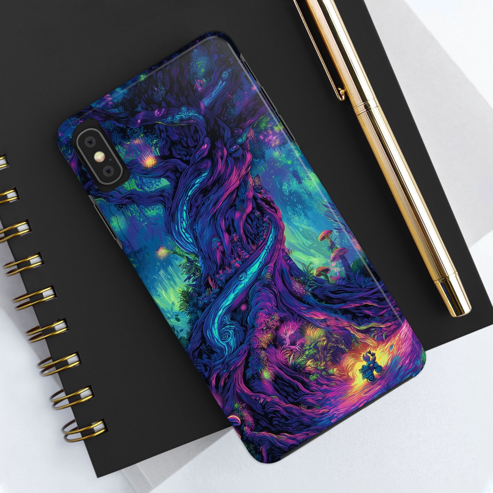 Psychedelic Tree Tough Phone Cases