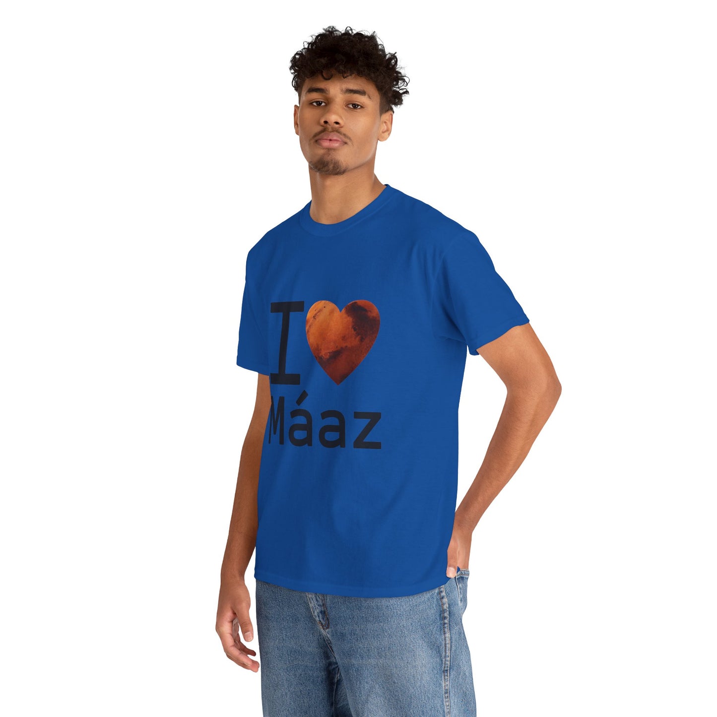 I Love Mars Unisex Heavy Cotton Tee