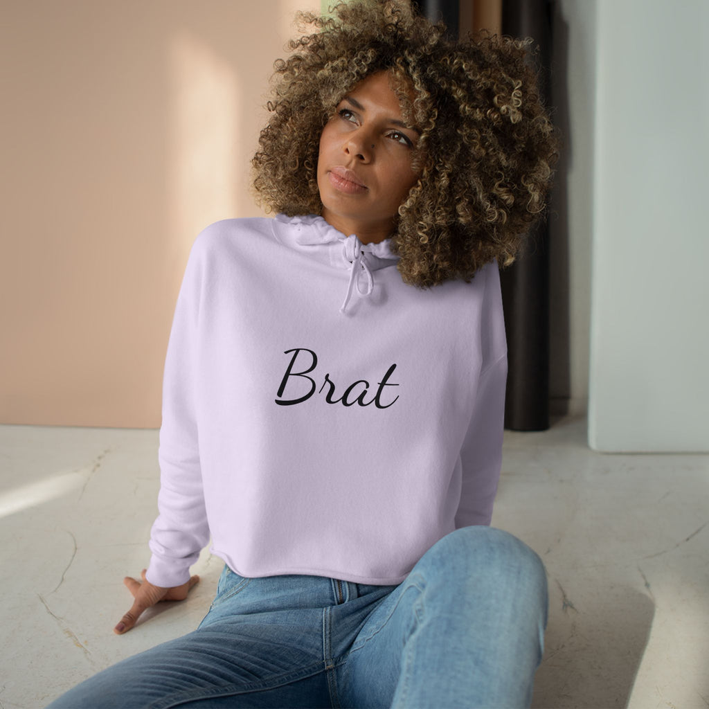 Brat XCX Crop Hoodie - Brat Design for Fashion-Forward Individuals
