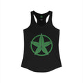Green Army Star Leaf Women's Ideal Racerback Tank