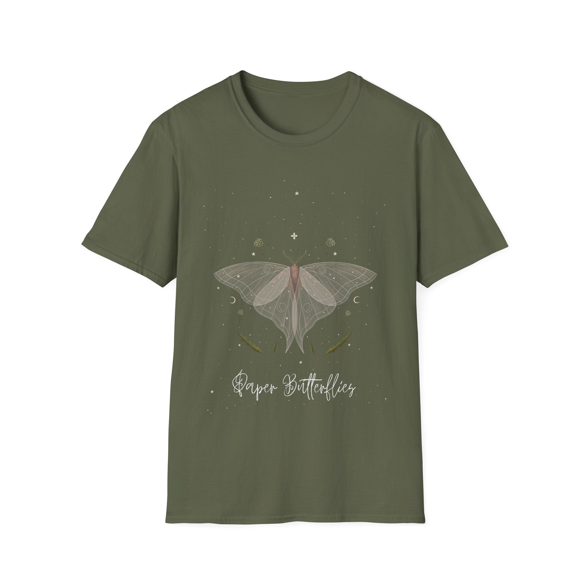 Paper Butterflies Fancy Unisex Softstyle T-Shirt