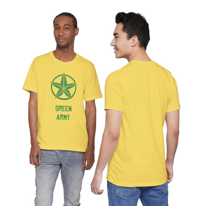 Green Army Star Unisex Jersey Short Sleeve Tee