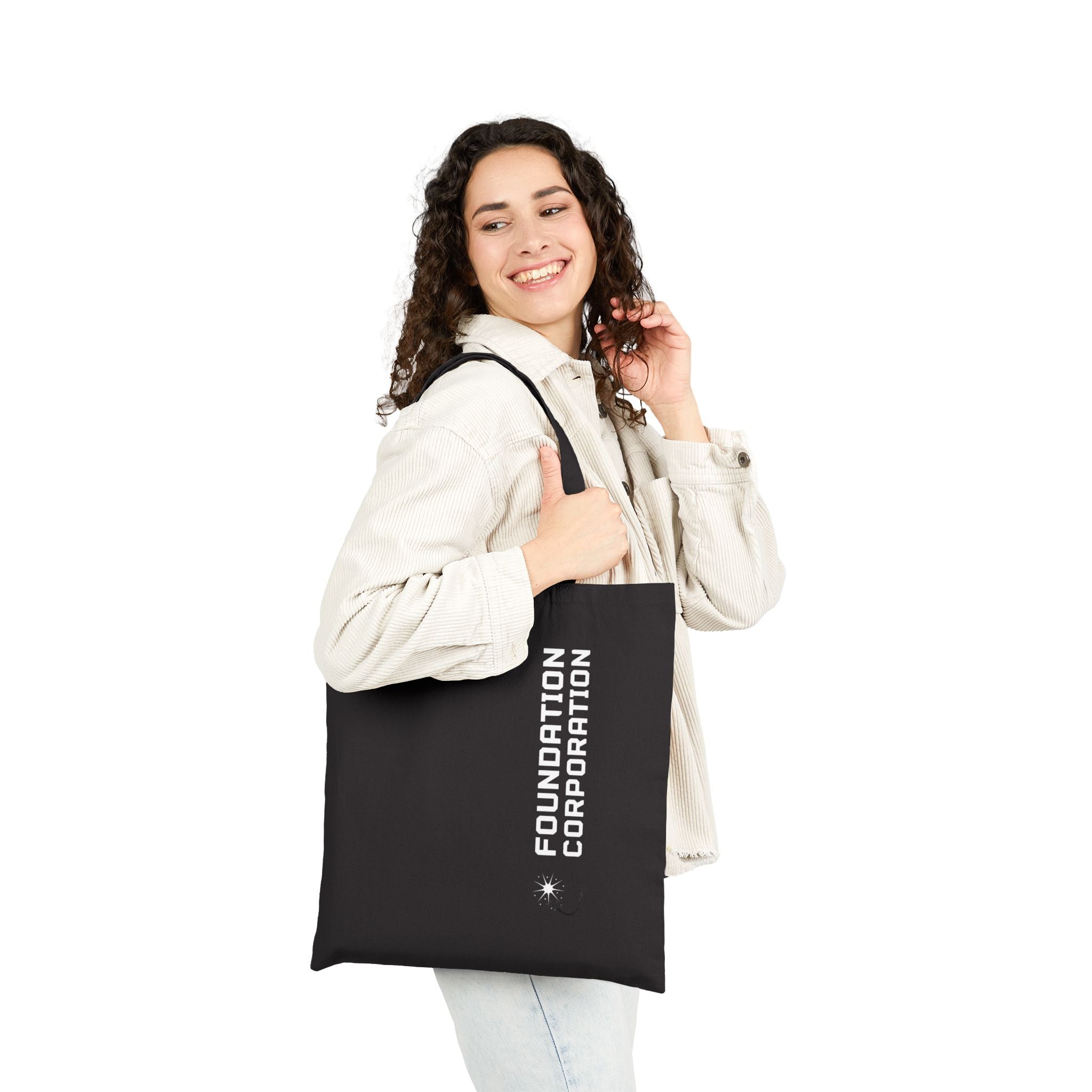 Foundation Corporation Issue Eco-Friendly Cotton Canvas Tote Bag - Perfect for Everyday Use, Beach Days, Shopping, Gifts & More