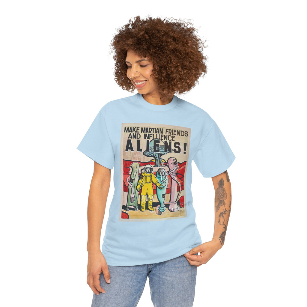 Mars Aliens Unisex Heavy Cotton Tee