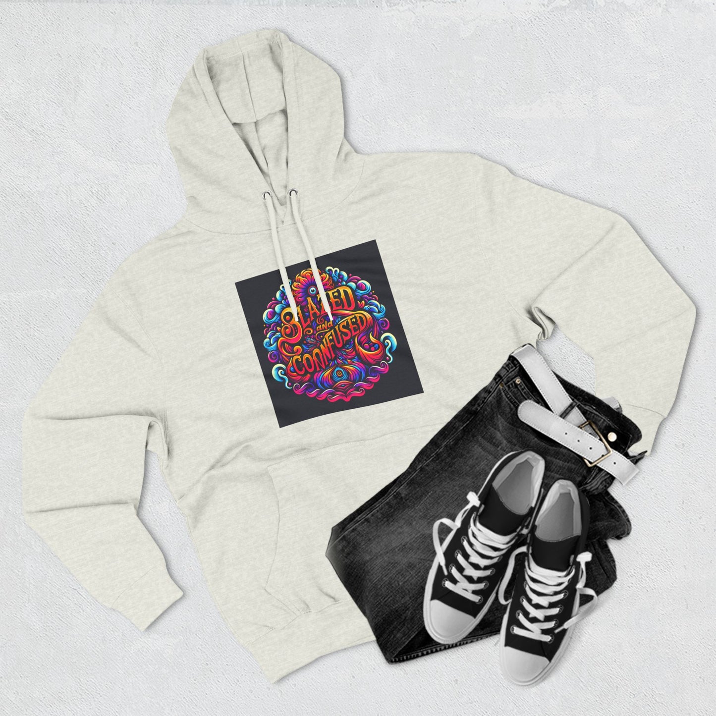 Blazed and Confused Three-Panel Fleece Hoodie