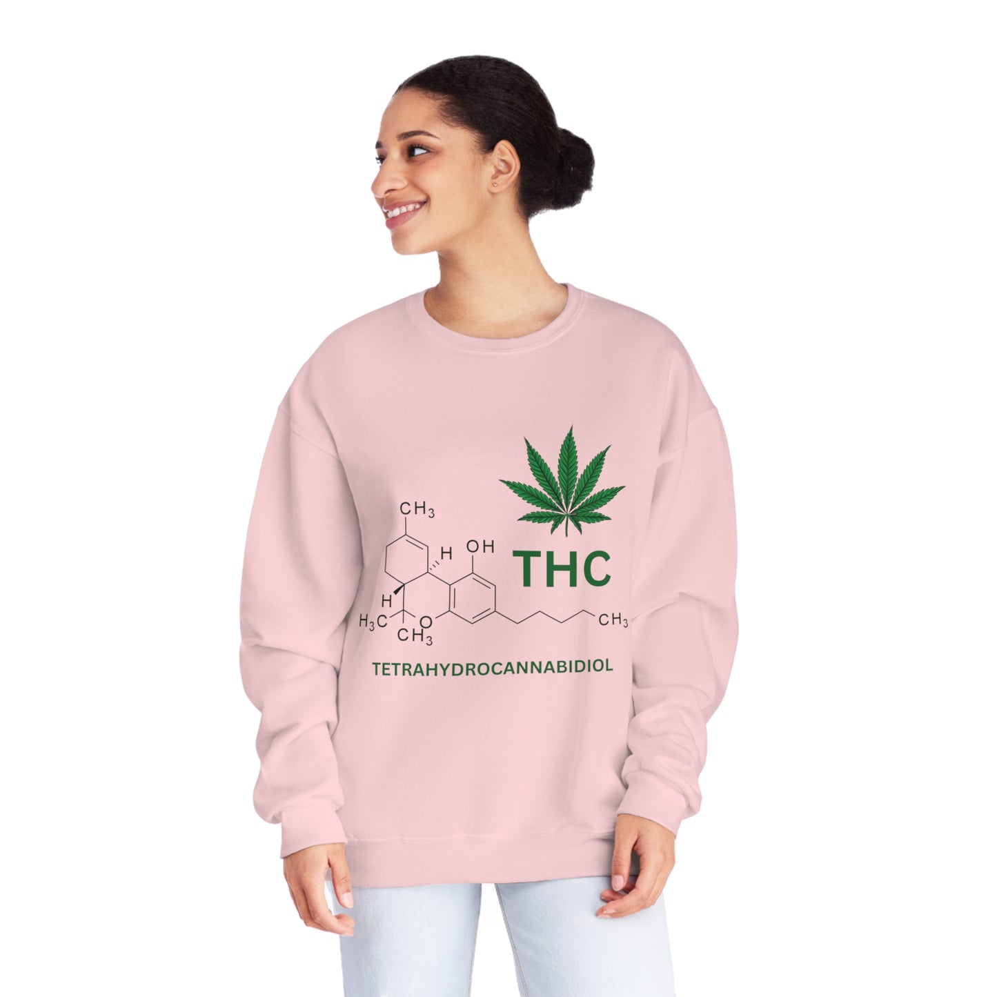 THC Molecule Unisex NuBlend Crewneck Sweatshirt