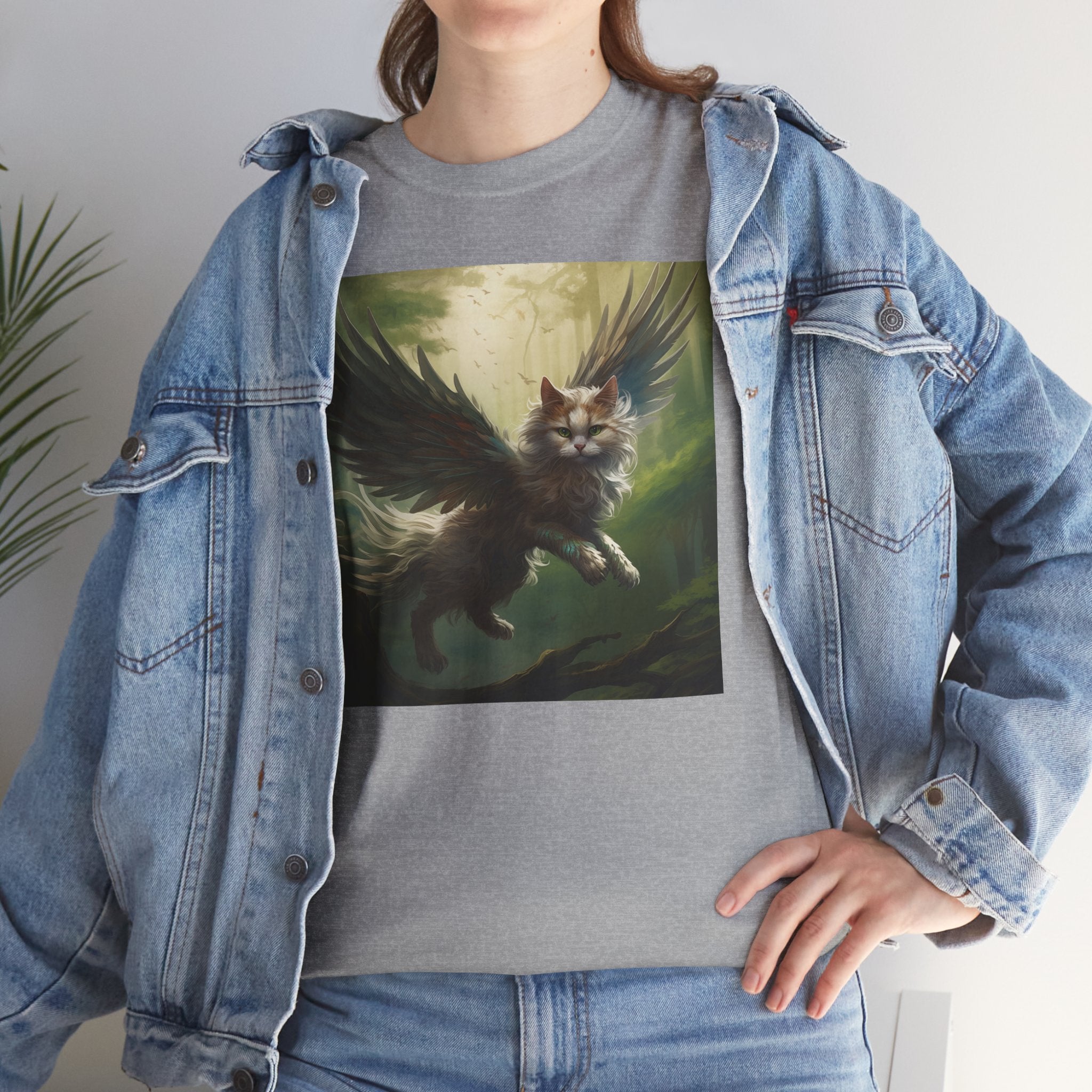 Fantasy Cat Unisex Heavy Cotton Tee
