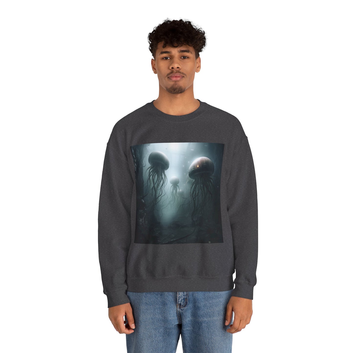 Alien Jellyfish Unisex Heavy Blend Crewneck Sweatshirt