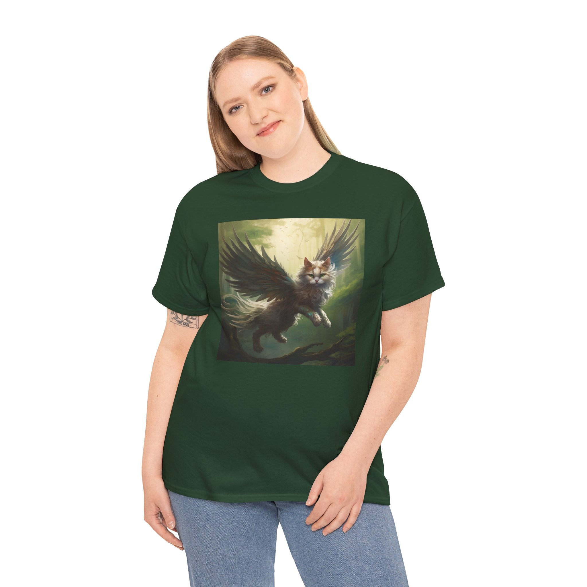Fantasy Cat Unisex Heavy Cotton Tee