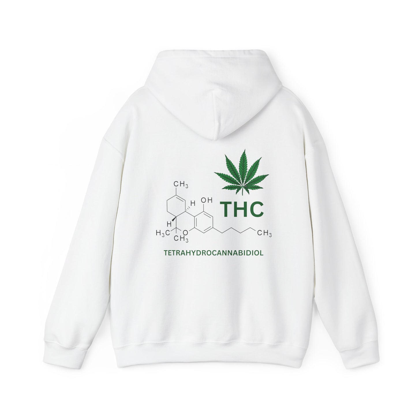 THC Molecule Unisex Heavy Blend Hooded Sweatshirt