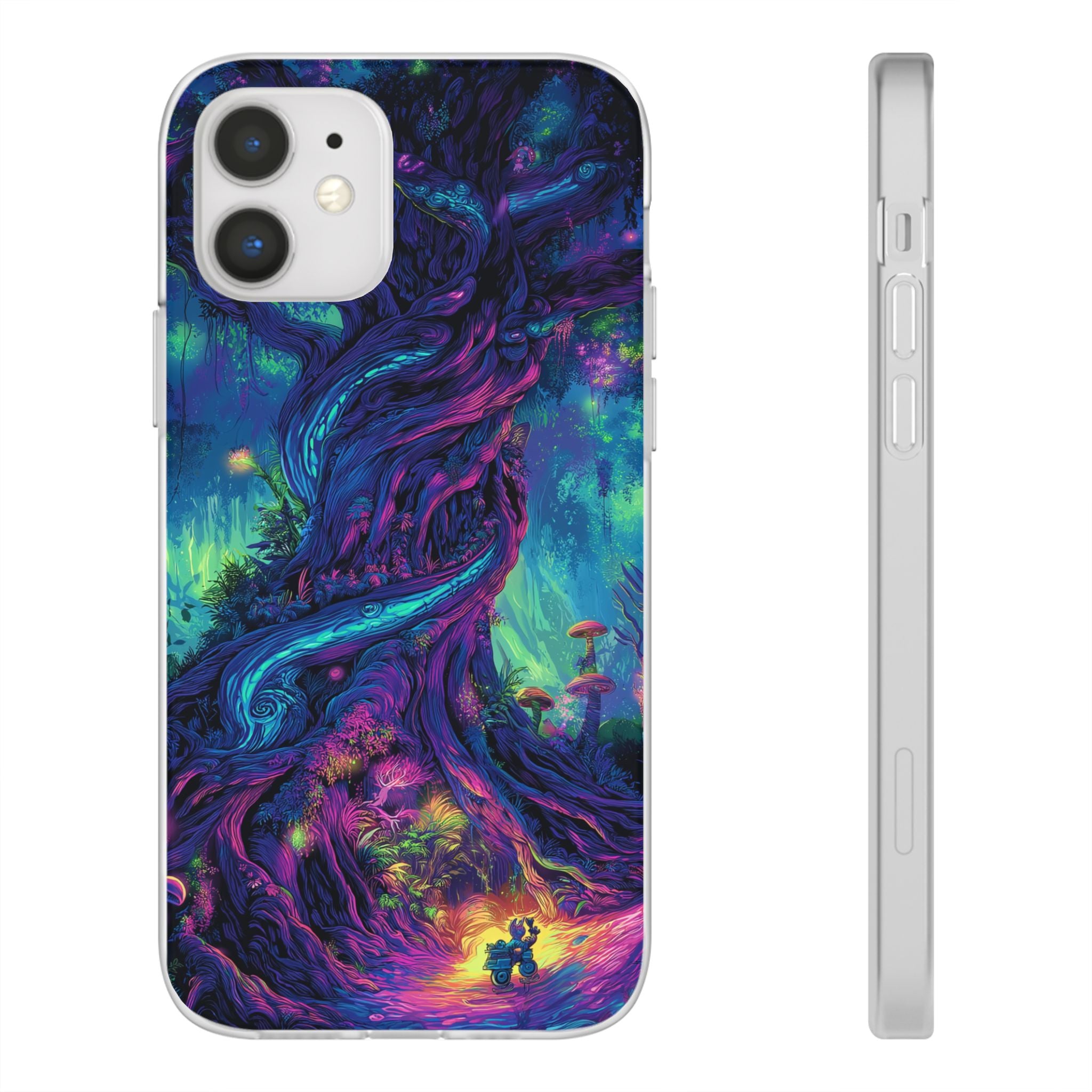 Psychedelic Tree Vibrant Fantasy Flexi Case - Enchanted Forest Design