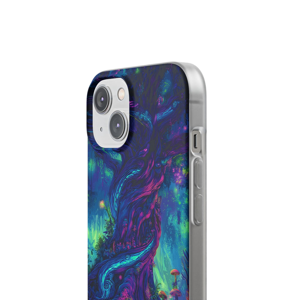 Psychedelic Tree Vibrant Fantasy Flexi Case - Enchanted Forest Design