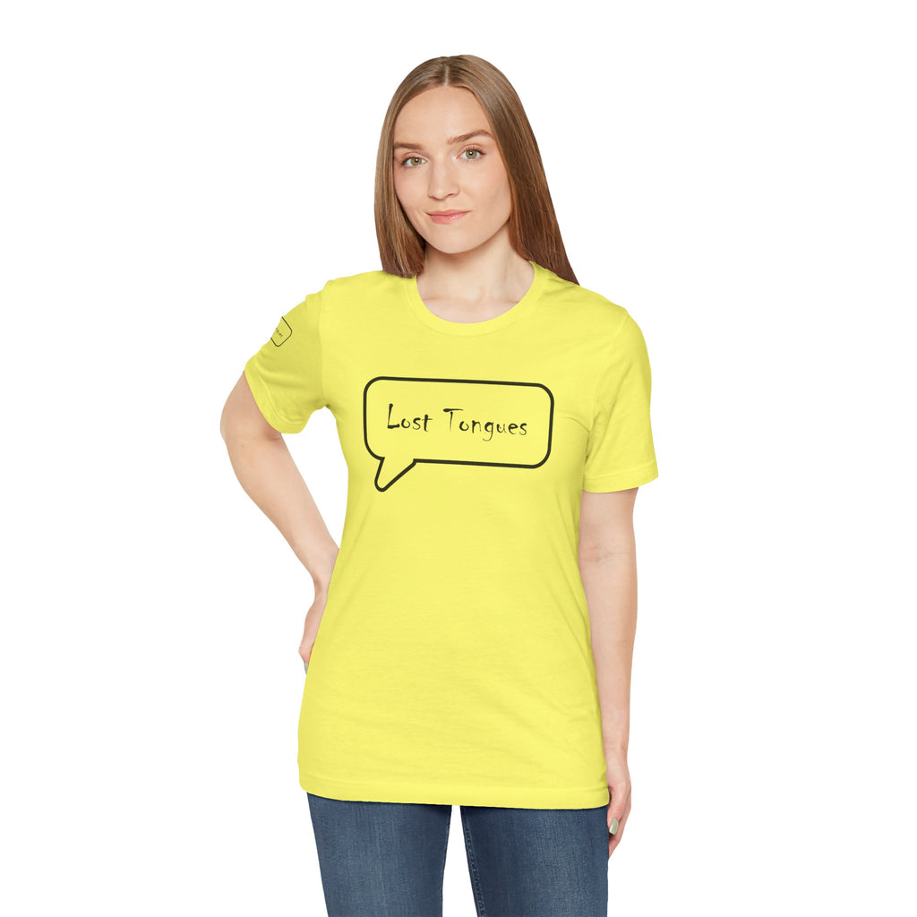 Lost Tongues Unisex Jersey Short Sleeve Tee