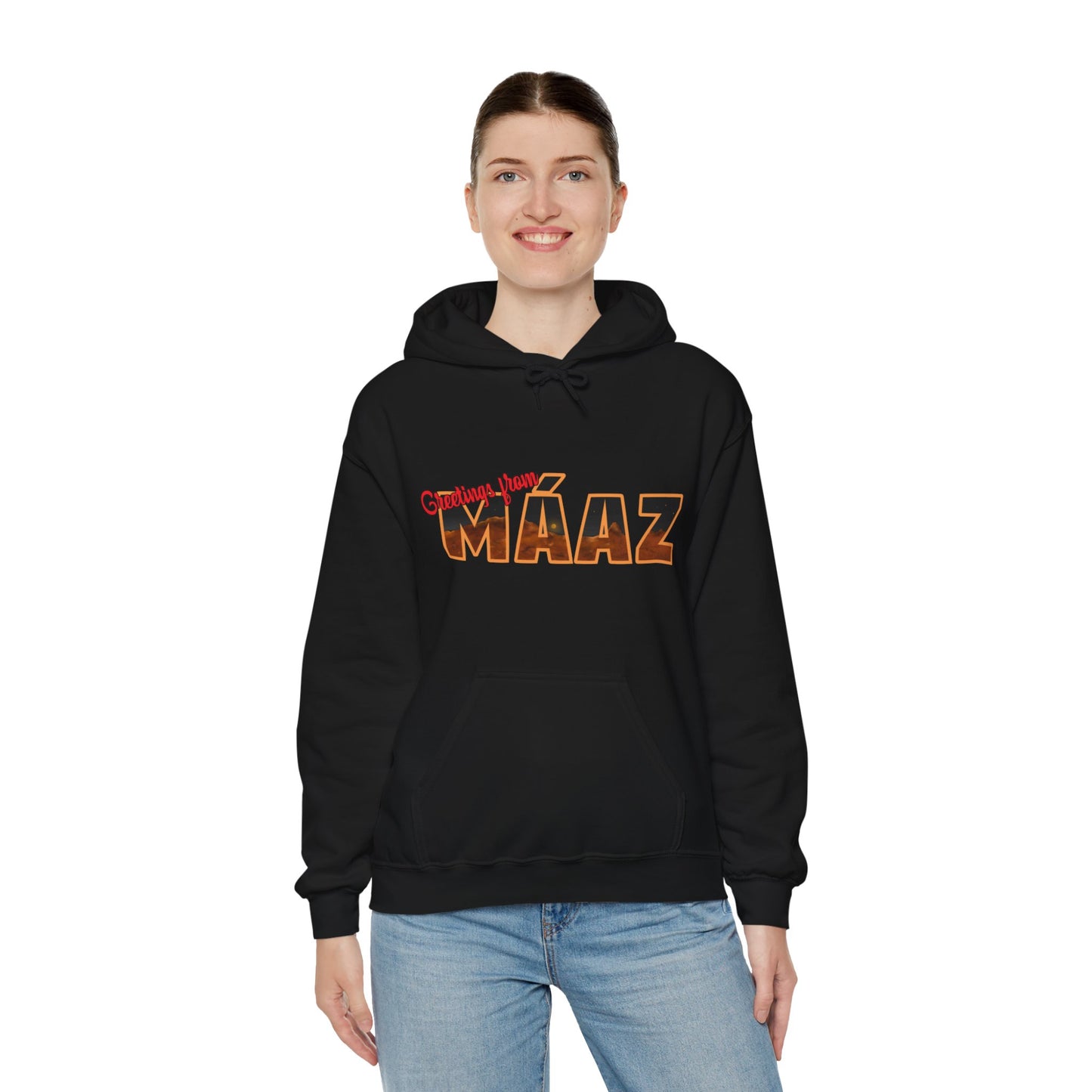 Greetings from Máaz Martians Unisex Heavy Blend Hooded Sweatshirt