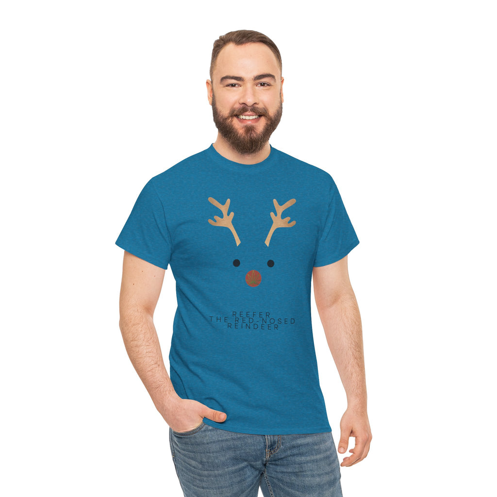 Reindeer Unisex Heavy Cotton Tee