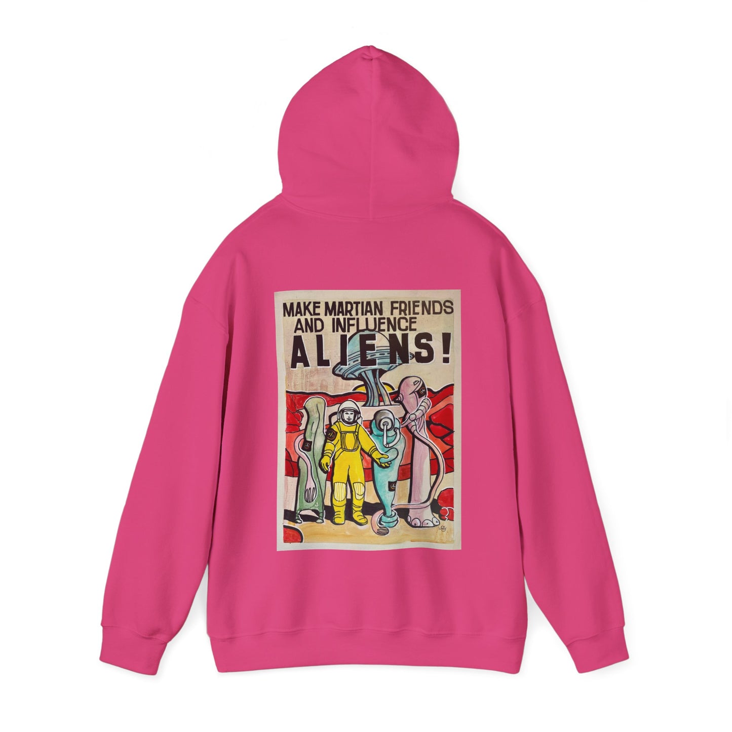 Mars Aliens Unisex Heavy Blend Hooded Sweatshirt