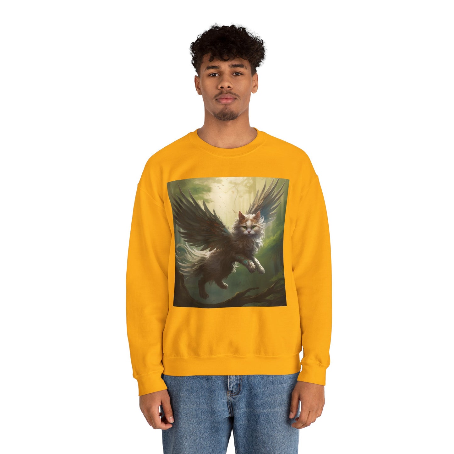 Fantasy Cat Unisex Heavy Blend Crewneck Sweatshirt