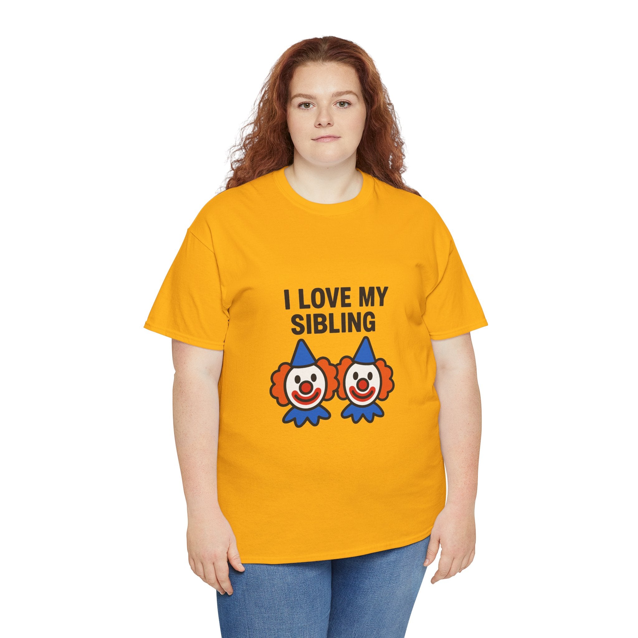 Funny Clown Sibling Love Unisex Cotton Tee