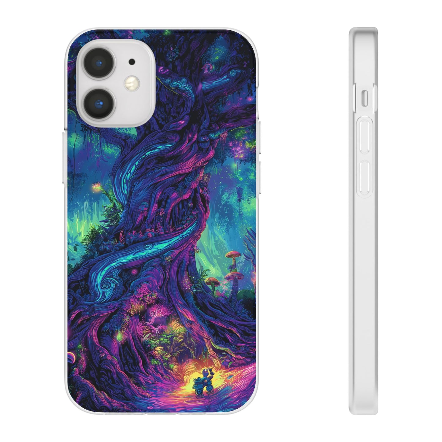 Psychedelic Tree Vibrant Fantasy Flexi Case - Enchanted Forest Design