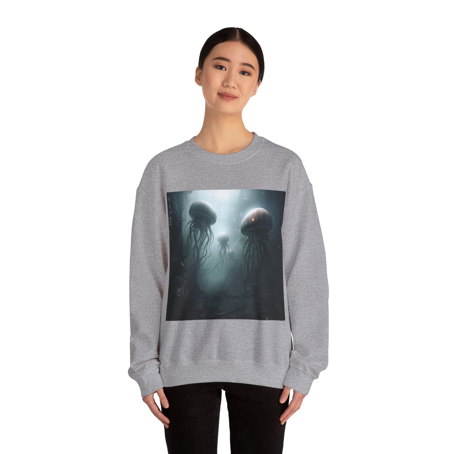 Alien Jellyfish Unisex Heavy Blend Crewneck Sweatshirt