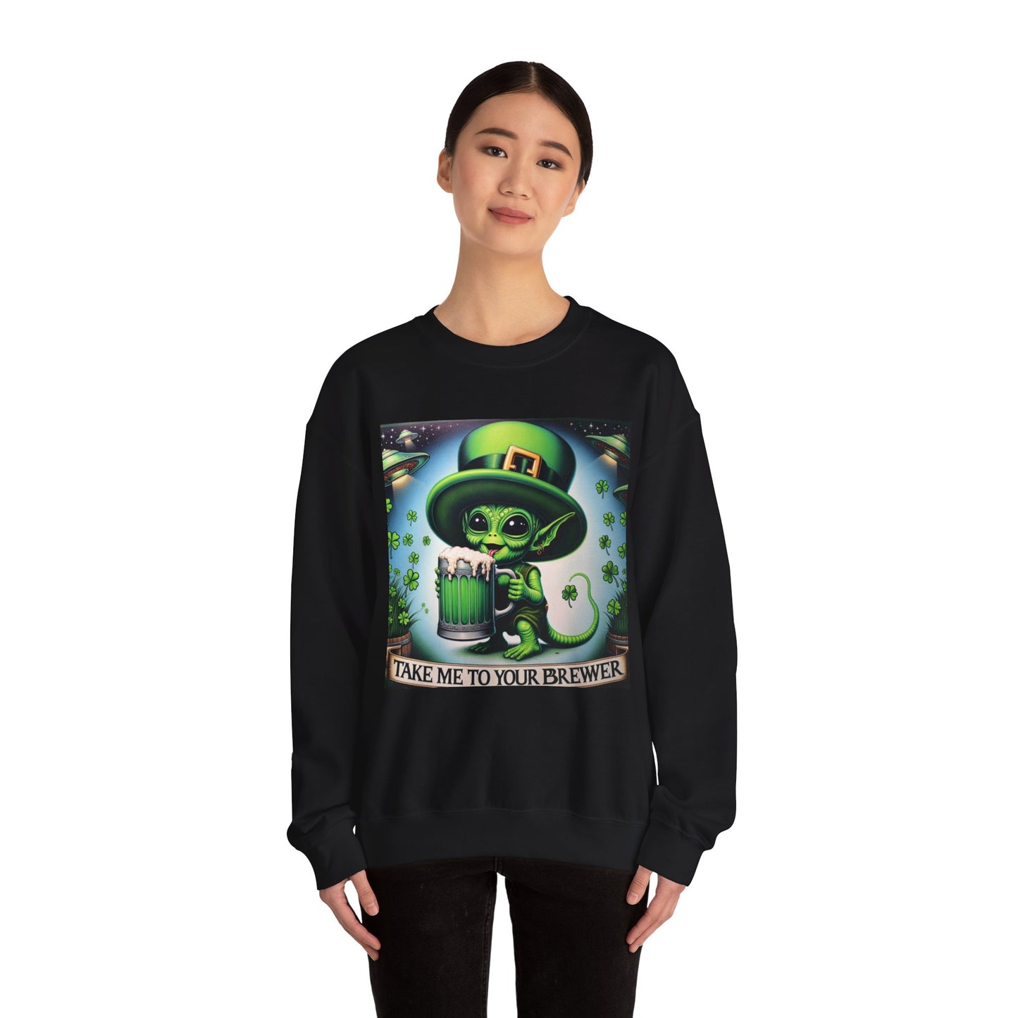 Take me to your Brewer Unisex Heavy Blend Crewneck Sweatshirt