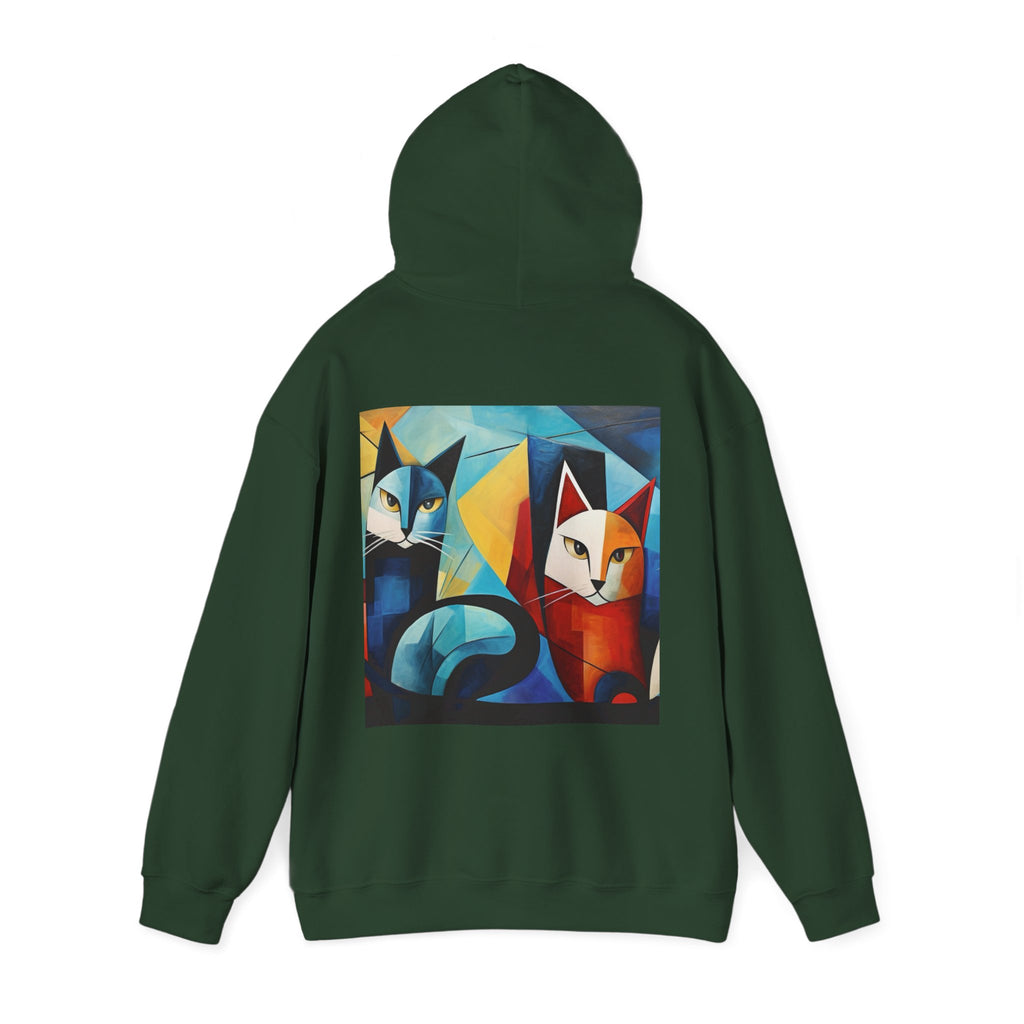 MeowMeow Back Unisex Heavy Blend Hooded Sweatshirt