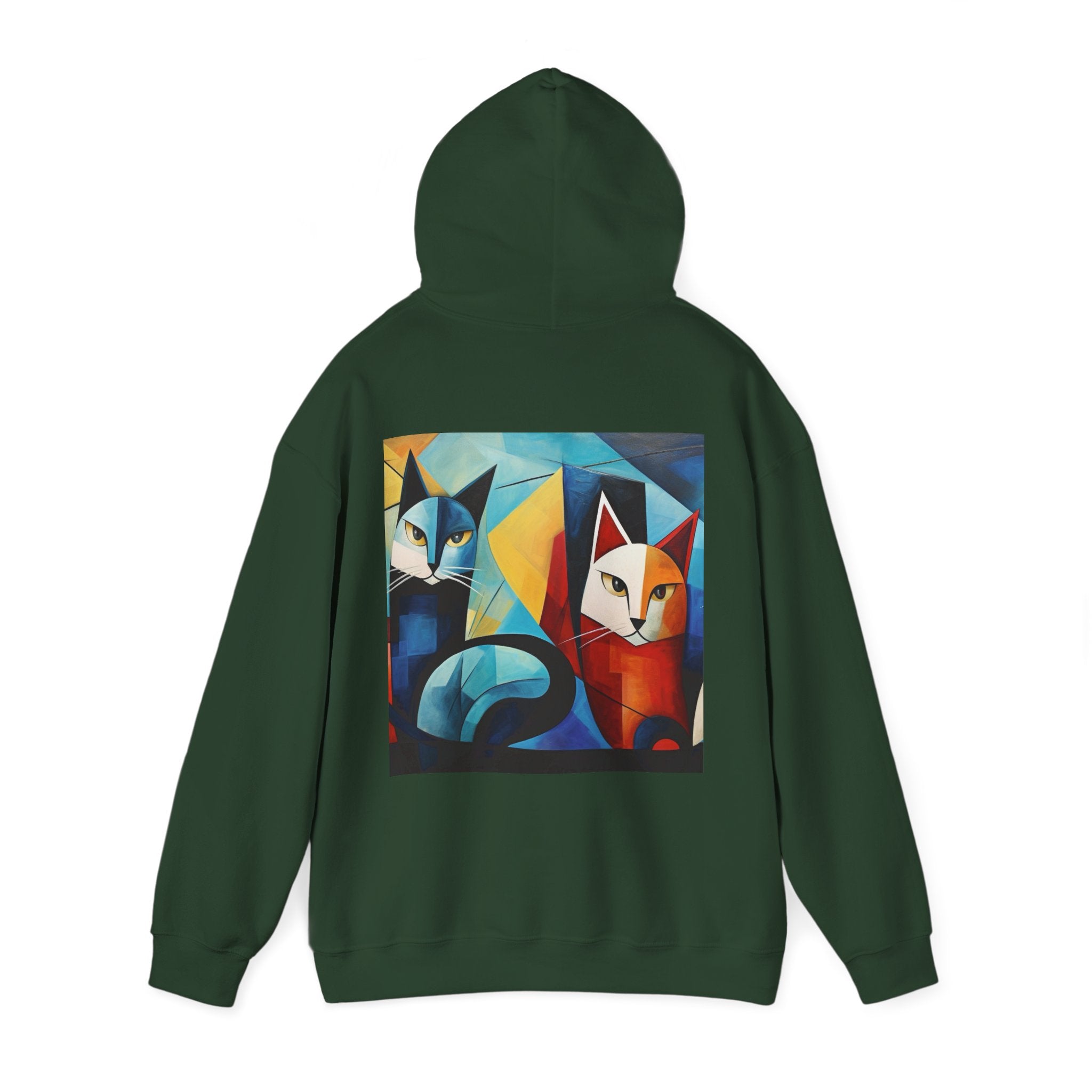 MeowMeow Back Unisex Heavy Blend Hooded Sweatshirt