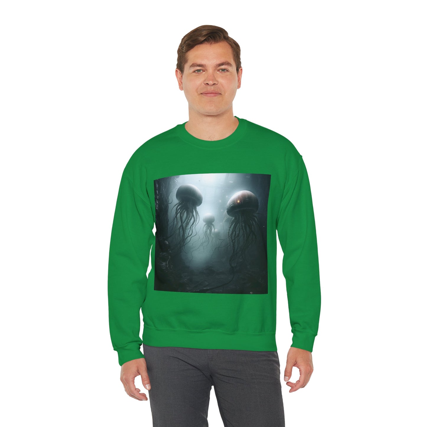 Alien Jellyfish Unisex Heavy Blend Crewneck Sweatshirt