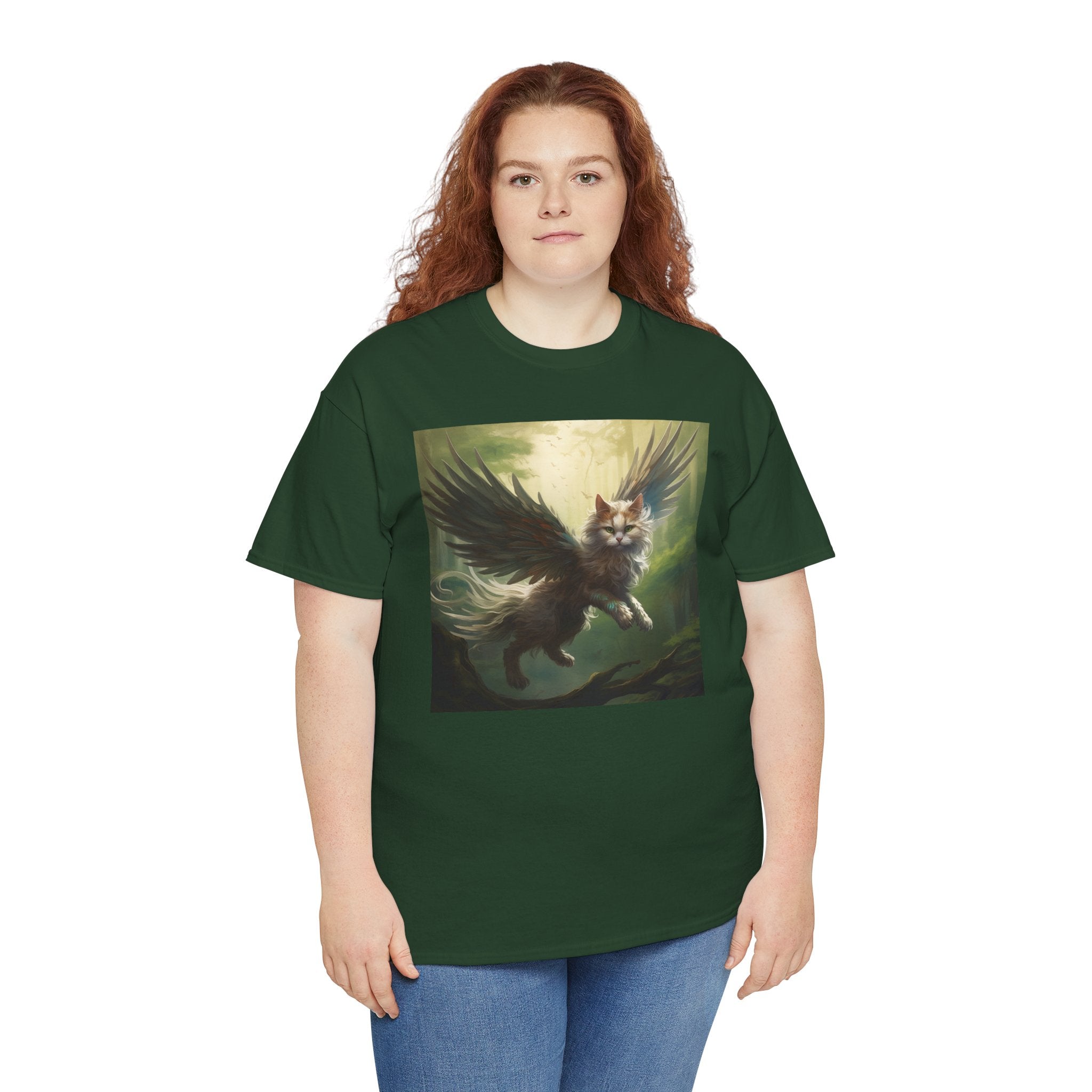 Fantasy Cat Unisex Heavy Cotton Tee