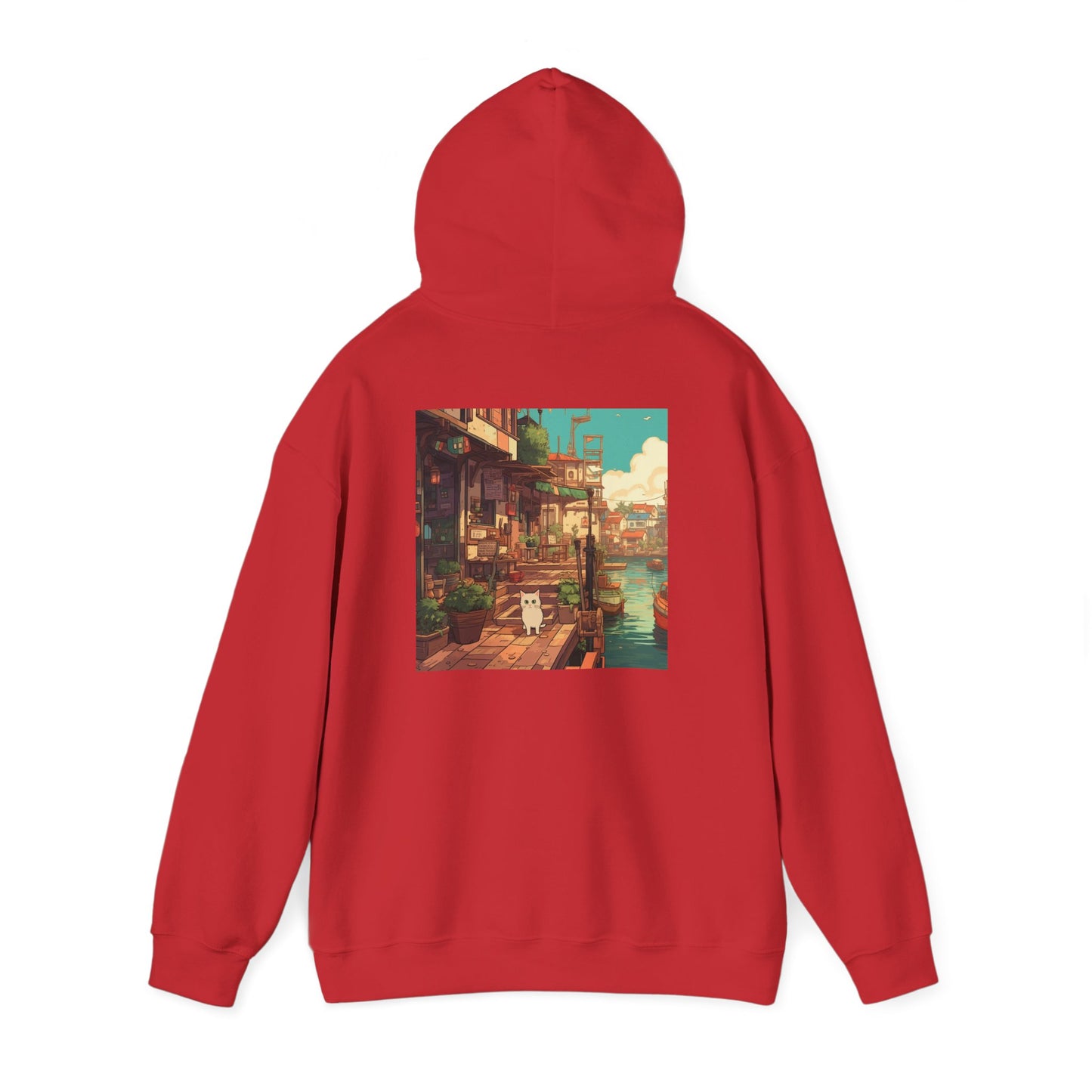 Studio Ghibli Style Cat Unisex Heavy Blend  Hooded Sweatshirt