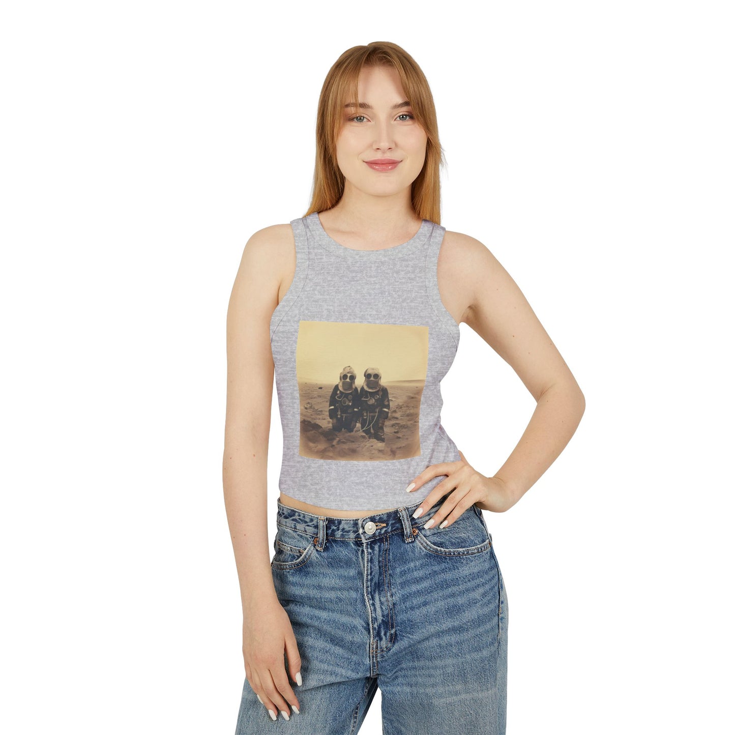 Mars Martians Racer Tank Top for Women - Unique Summer Style