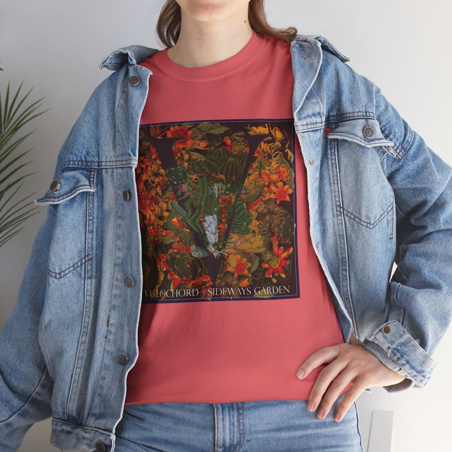 Official Vellochord Sideways Garden Unisex Heavy Cotton Tee