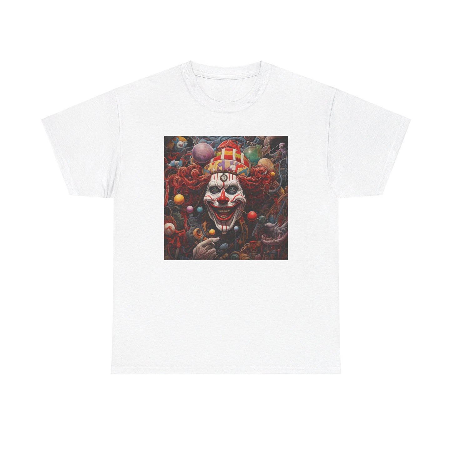 Clown Mutiny Face Unisex Heavy Cotton Tee