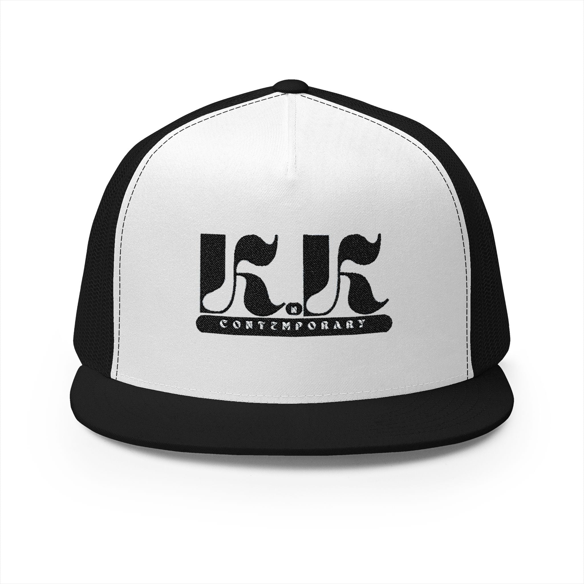 KnK Contemporary Stylish Embroidered 5 Panel Trucker Cap