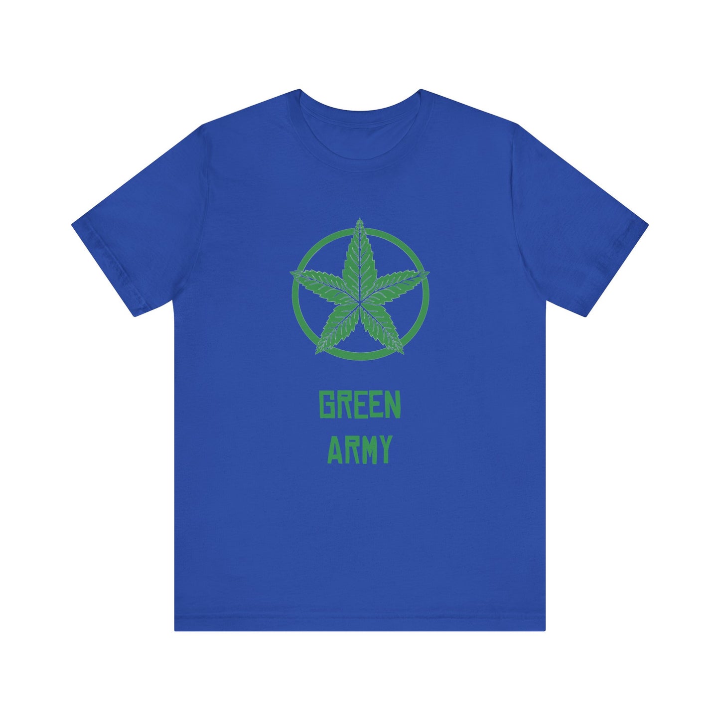 Green Army Star Unisex Jersey Short Sleeve Tee