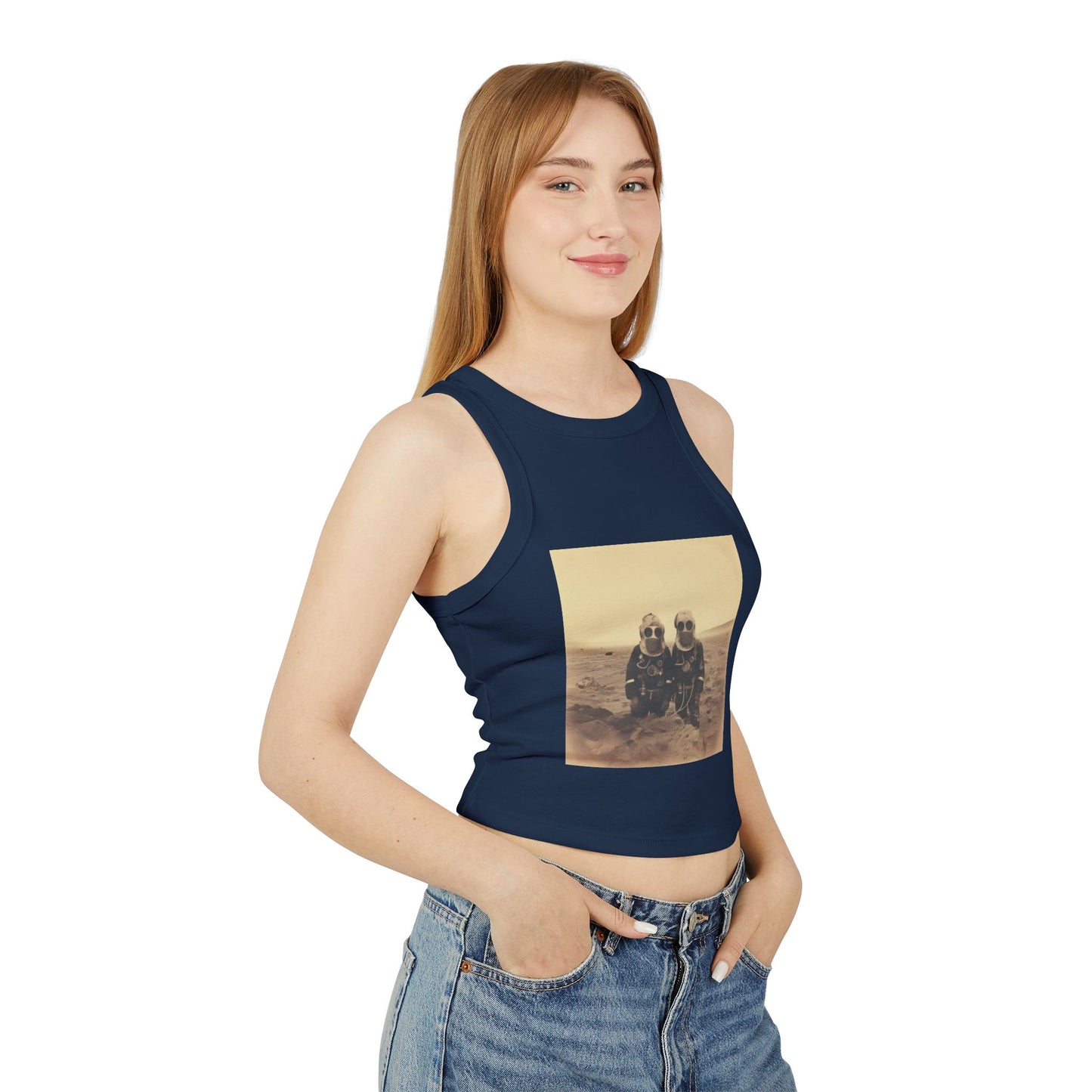 Mars Martians Racer Tank Top for Women - Unique Summer Style