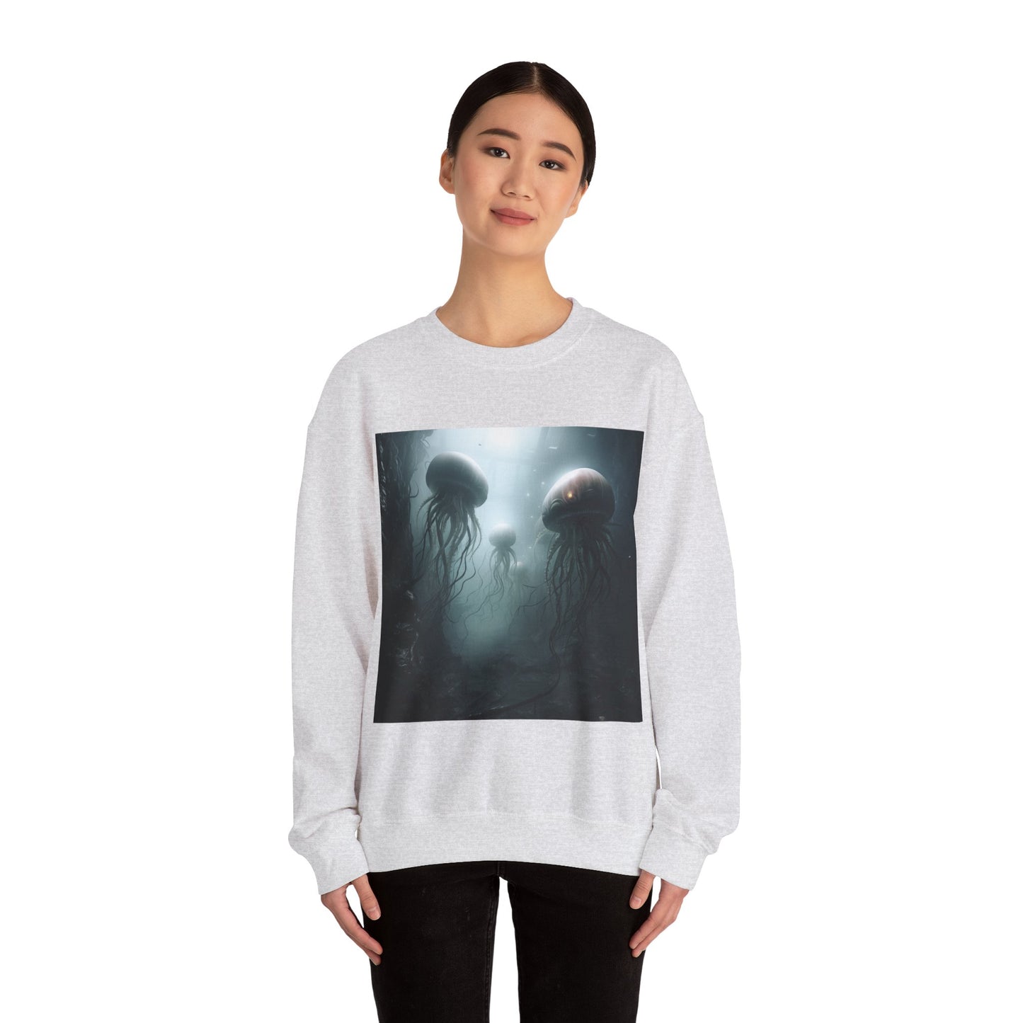 Alien Jellyfish Unisex Heavy Blend Crewneck Sweatshirt