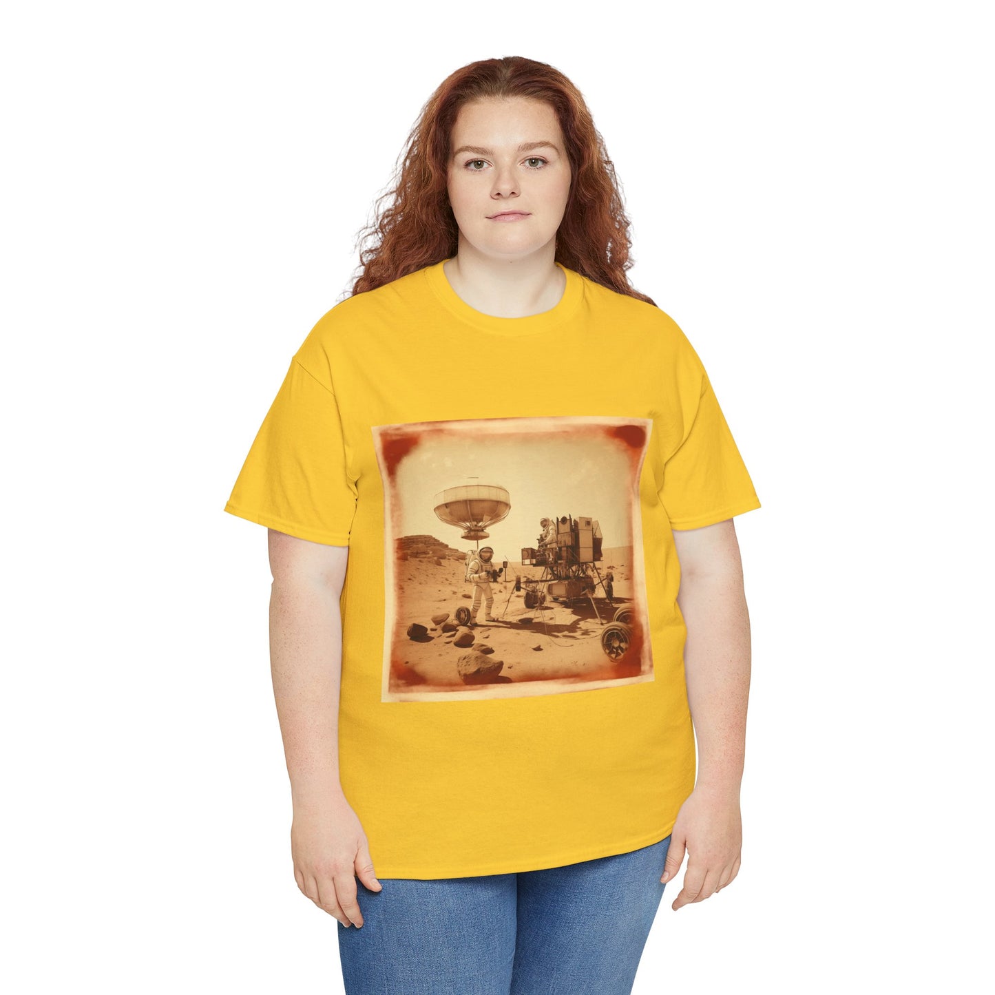 Martian Polaroid Unisex Heavy Cotton Tee