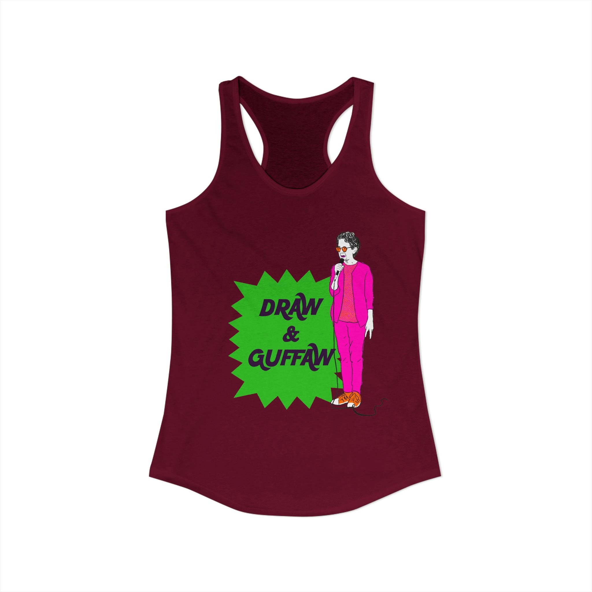 Draw and Guffaw Women's Ideal Racerback Tank