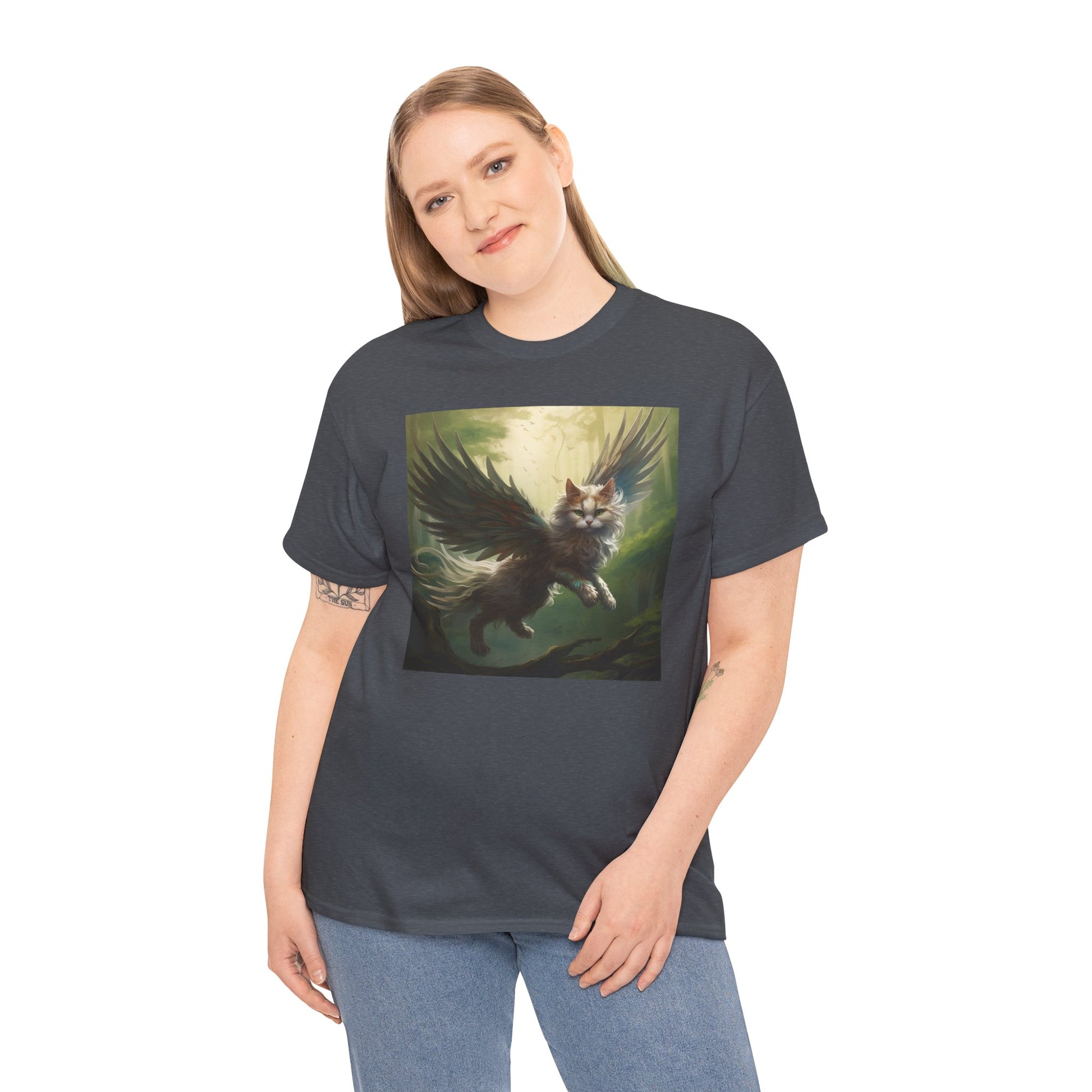 Fantasy Cat Unisex Heavy Cotton Tee