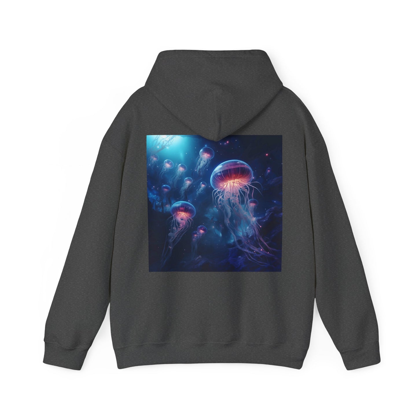 Jellyfish in Space Unisex Heavy Blend Hooded Sweatshirt