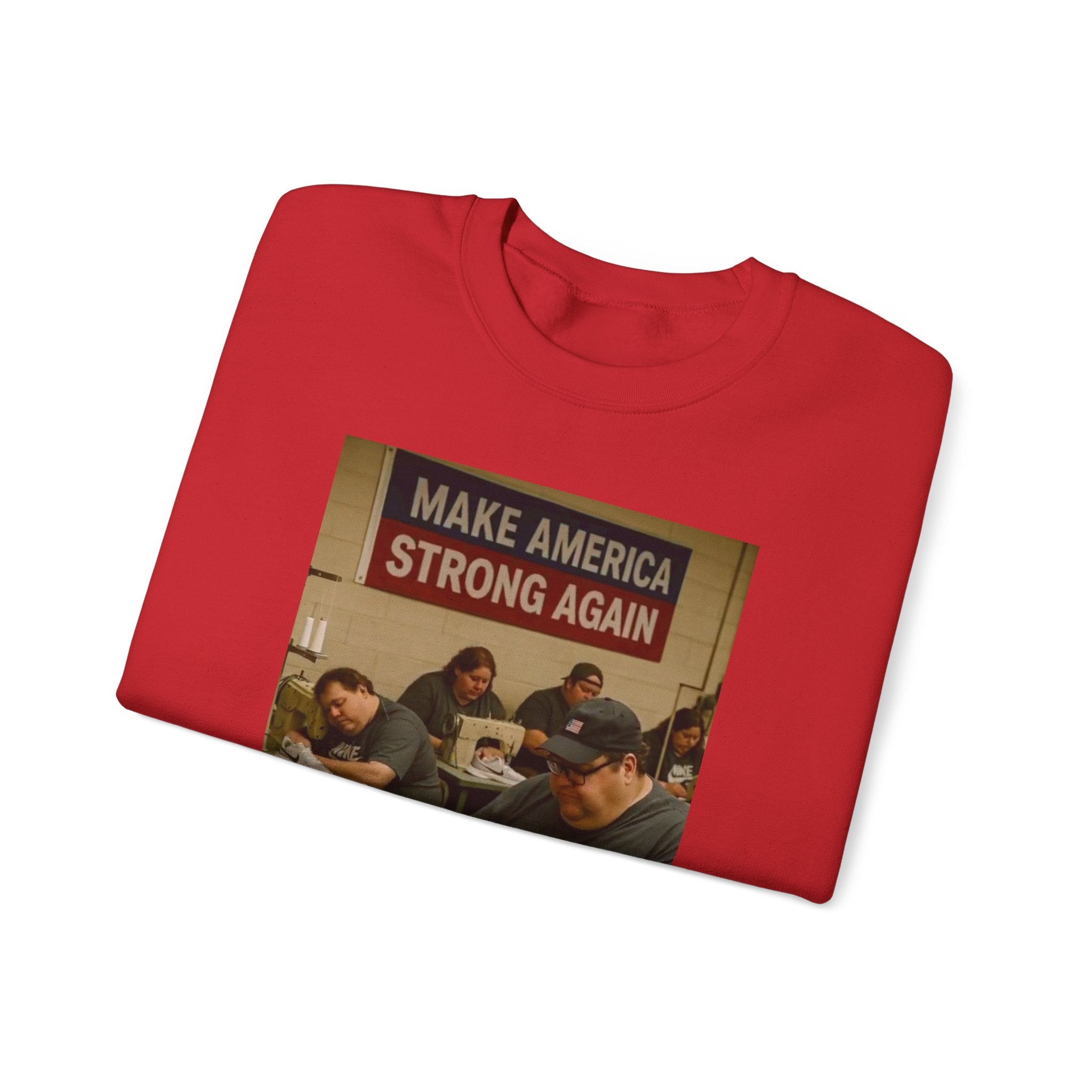 Unisex Heavy Blend Crewneck Sweatshirt - Make America Strong Again